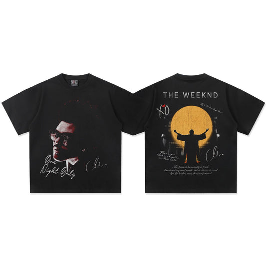 The Weeknd Graphic T-Shirt – Vintage Oversized Hip Hop Tee