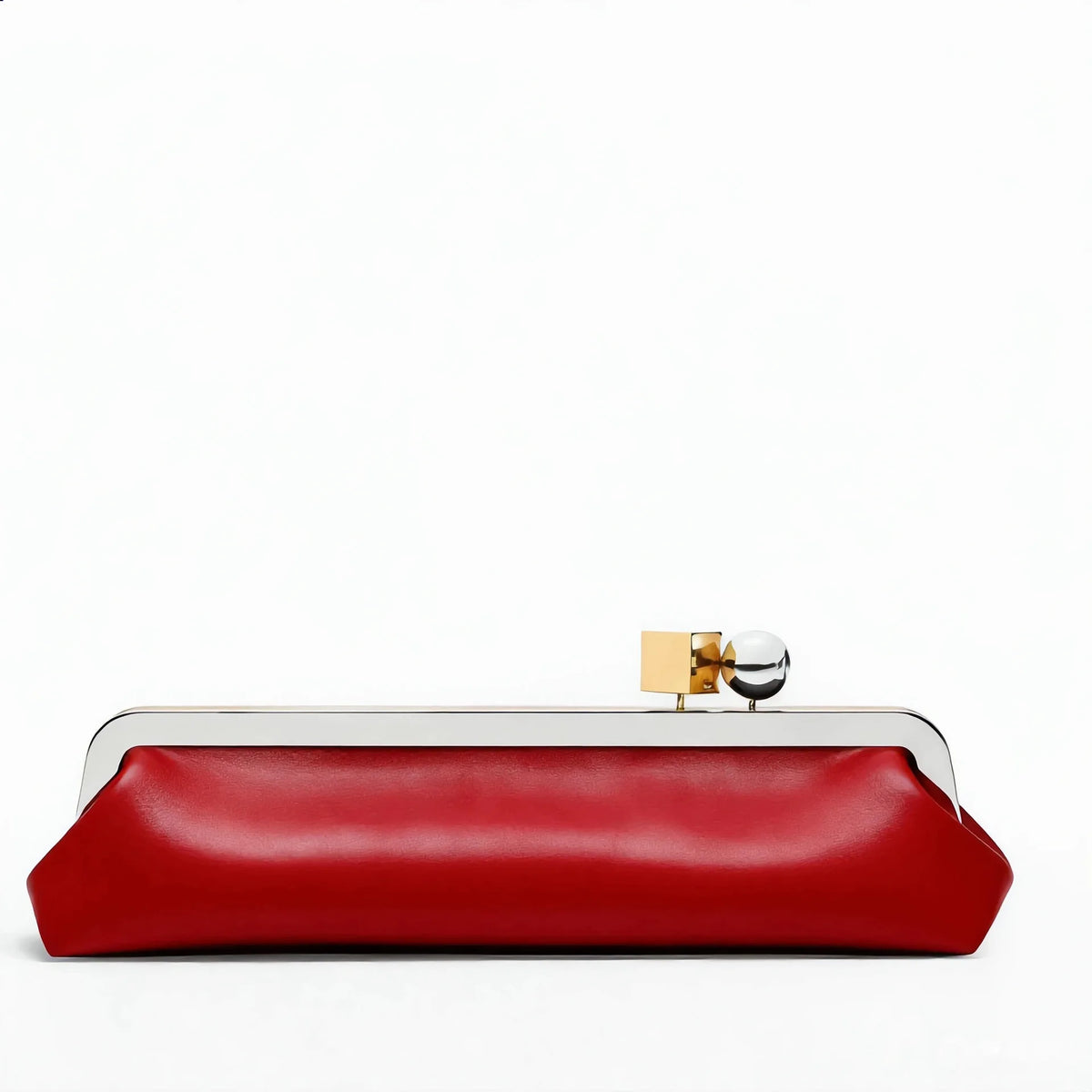 Luxury Kiss Lock Clutch Bag for Women – Elegant Long Purse