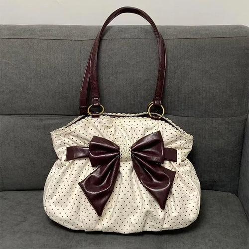 Chic Polka Dot Tote Bag