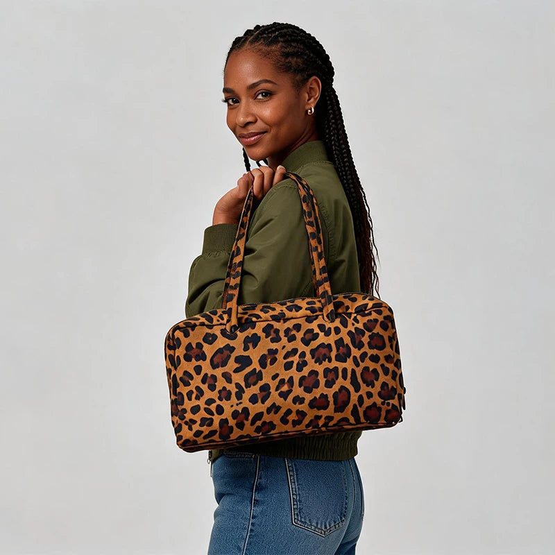 Women Eco-friendly Nylon Polka Dot Shoulder Bag