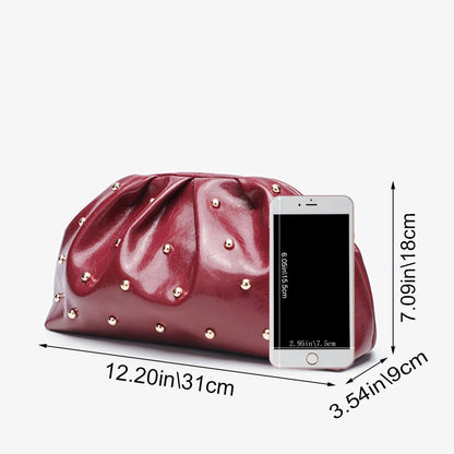 Simple Large Capacity Folded Cloud Handbag