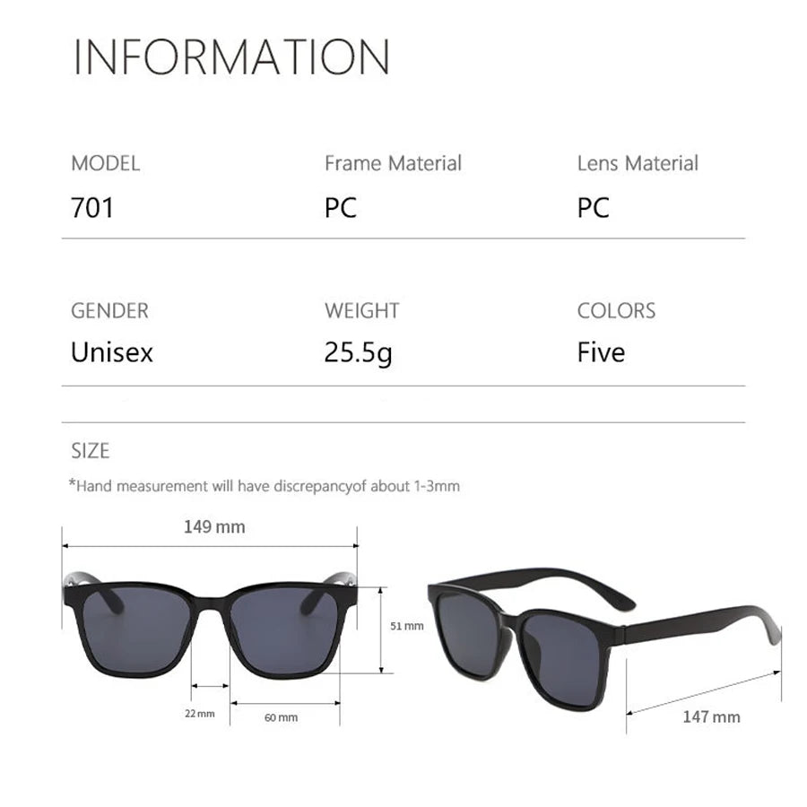 Vintage Square Sunglasses – UV400 Leopard Luxury Shades for Women & Men