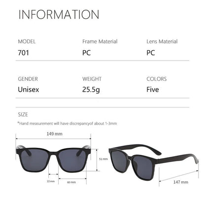 Vintage Square Sunglasses – UV400 Leopard Luxury Shades for Women & Men