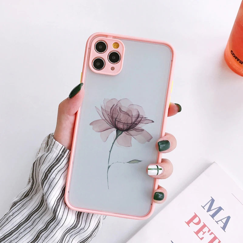 Floral iPhone Case – Daisy Flower Shockproof Cover