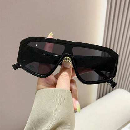 Oversized Square Shield Sunglasses for Women & Men – UV400 Mirror