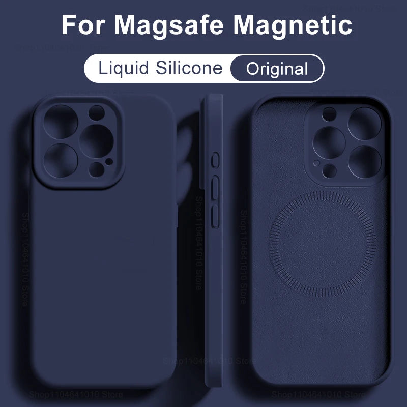 MagSafe Liquid Silicone Case for iPhone 17 16 15 14 13 12 11
