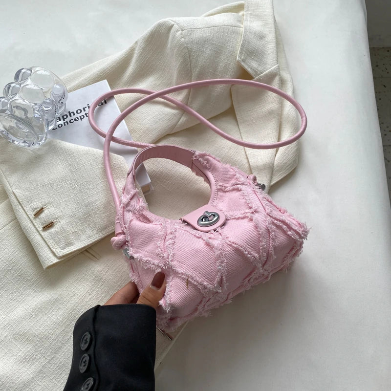 Soft Fabric Trend Small Shoulder Crossbody Bags