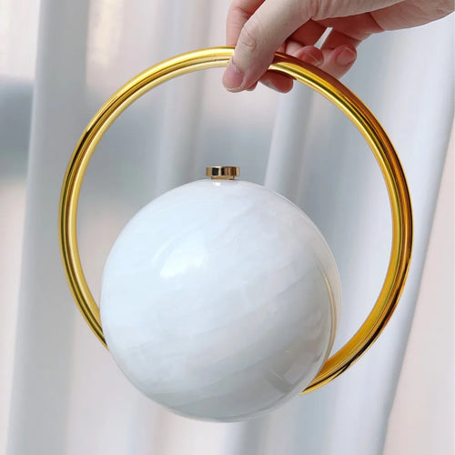 Round Ball Clutch Bag for Women – Luxury Mini Shoulder Purse