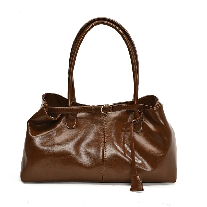Vintage Handbag for Women Large Capacity New Underarm Commuting Bag