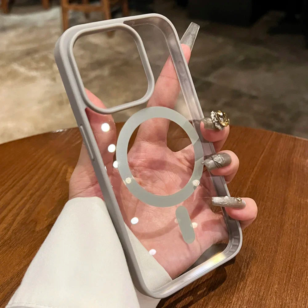 MagSafe Transparent Phone Case – iPhone 11 to 16 Pro Max