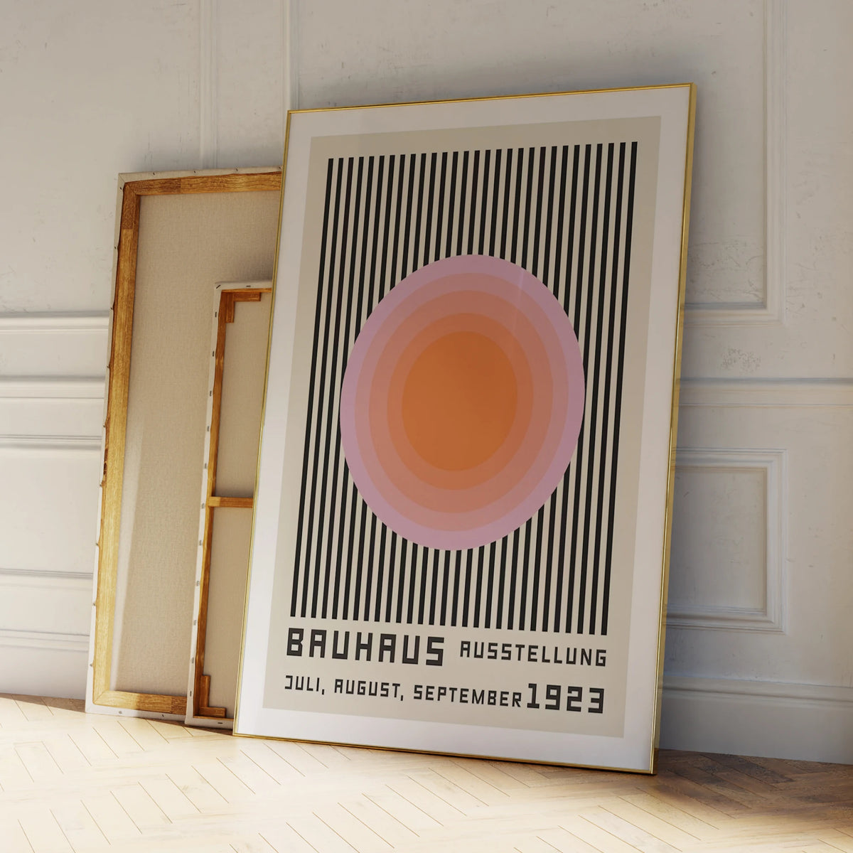 Bauhaus 1923 Exhibition Poster – Geometric Canvas Wall Art