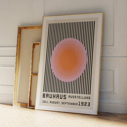 Bauhaus 1923 Exhibition Poster – Geometric Canvas Wall Art