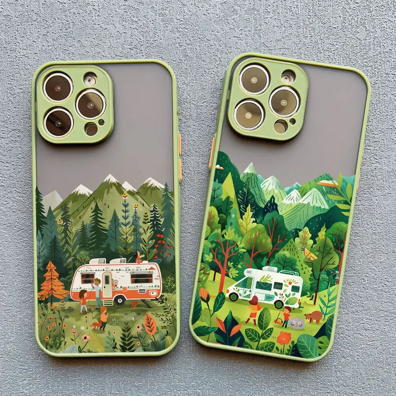 Forest Camping Landscape iPhone Case – All Models