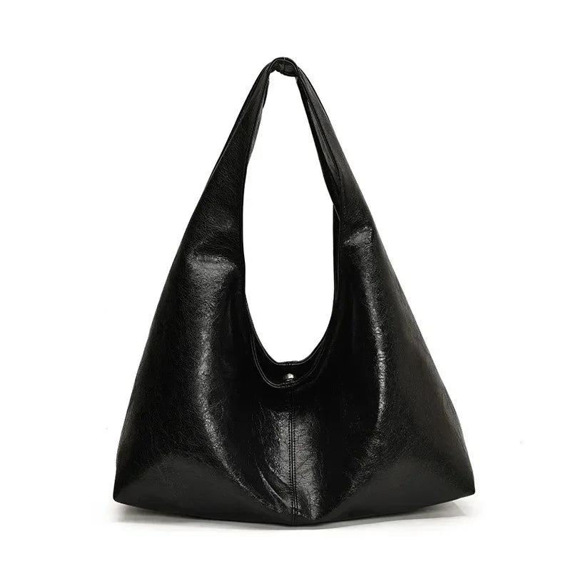 Large Capacity PU Leather Hobo Underarm Bags