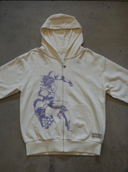 JoJo's Bizarre Adventure Oversized Hoodie – Anime Zip-Up Streetwear