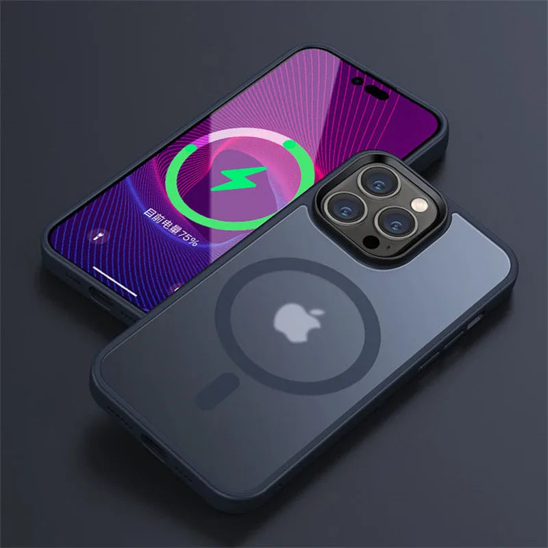 MagSafe Matte Translucent Shockproof iPhone Case – iPhone 11 to 17 Series