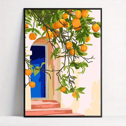 Tropical Illustration Canvas Wall Art – Boho Nature Poster