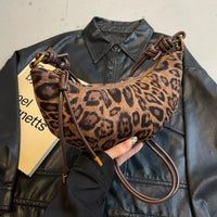 Leopard Brown Faux Suede