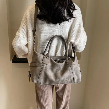 Retro Design PU Leather Shoulder Bags