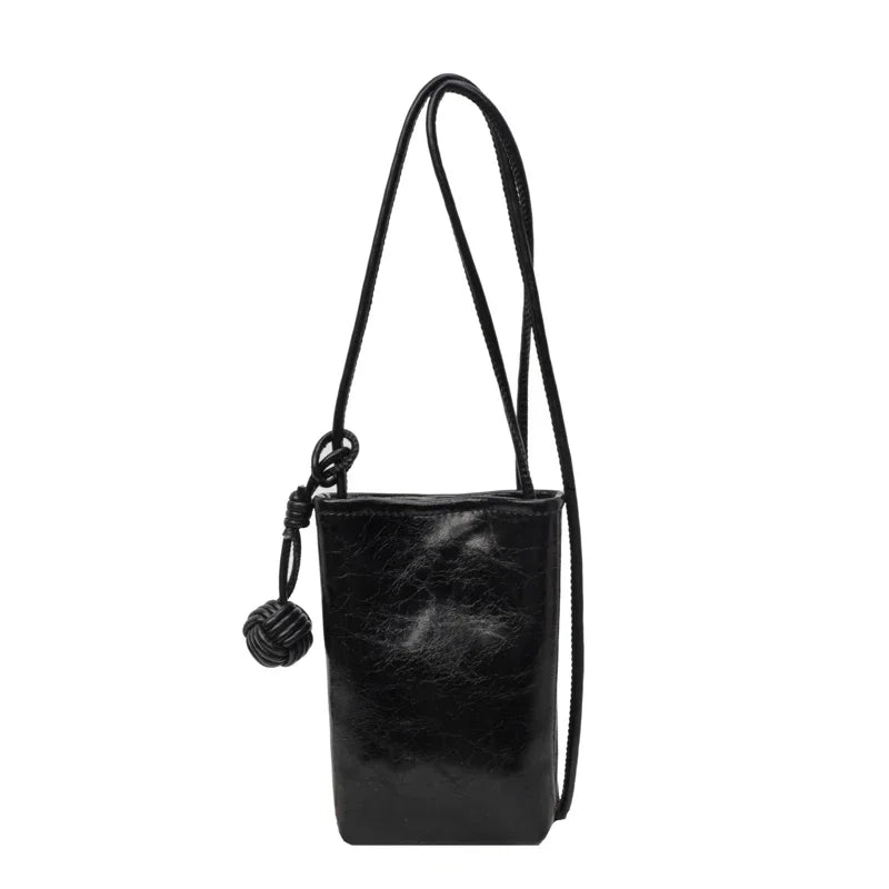 Mini PU Leather Crossbody Bag for Women – Y2K Style