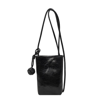 Mini PU Leather Crossbody Bag for Women – Y2K Style