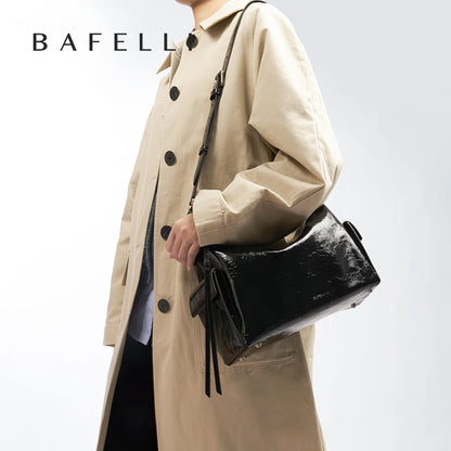 Genuine Leather Large Tote Crossbody Shoulder Bag – Unisex
