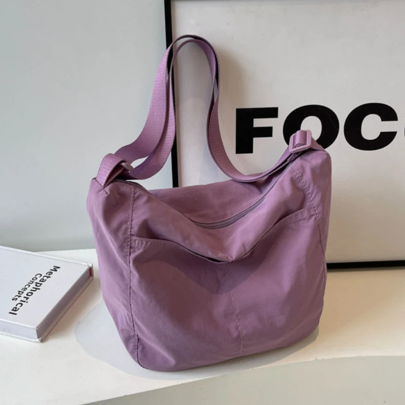 Nylon Fabric Women's Shoulder Bag Large Capacity