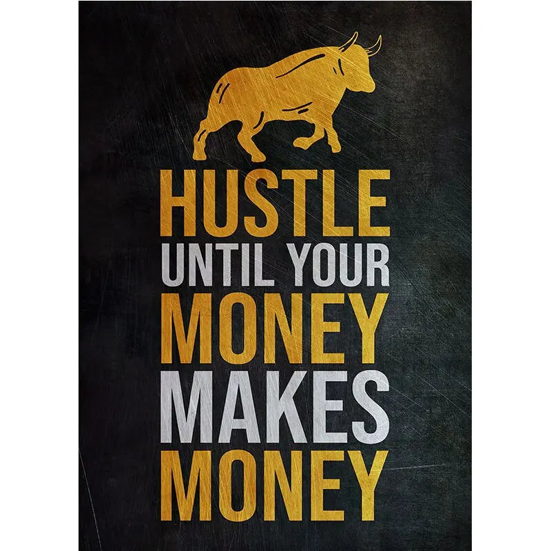 Stock Trading Motivational Wall Art Poster – Buy Fear Sell Greed