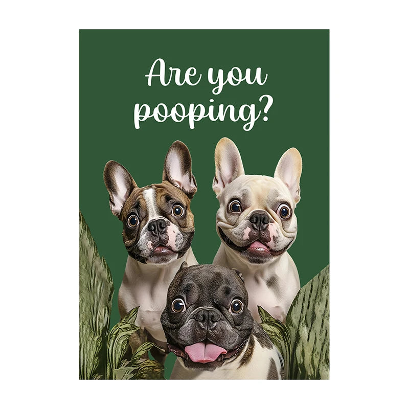 Funny Cow Poster – Are You Pooping? Farm Animal Bathroom Art