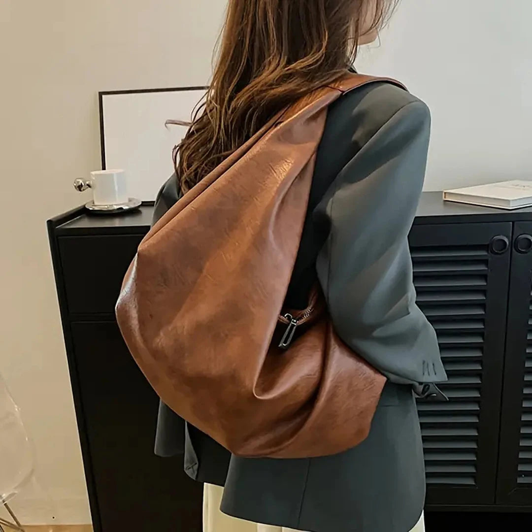 Large Capacity Minimalist Dumpling Shoulder Bag