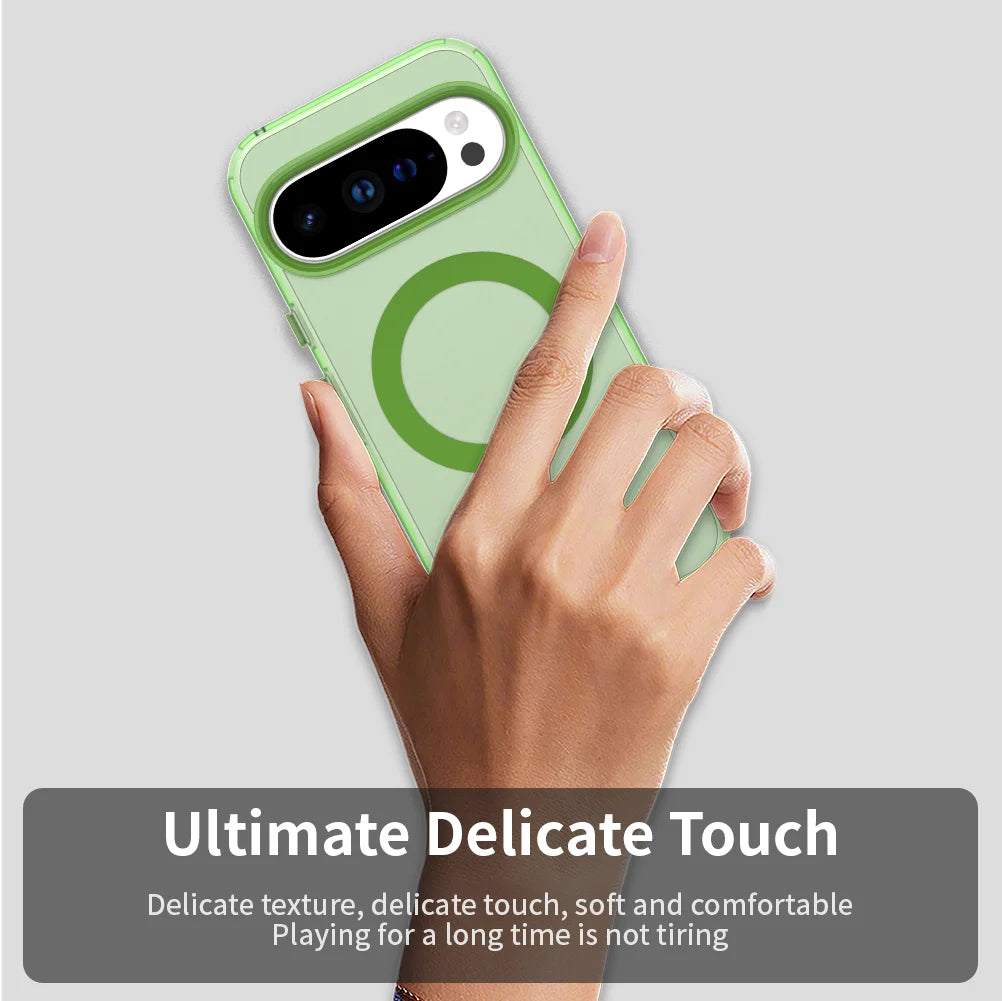 Candy Clear MagSafe Google Pixel Case – Shockproof Slim Bumper