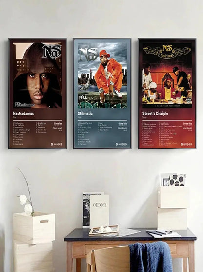 Nas Stillmatic Album Cover Poster – Hip Hop Wall Art Print