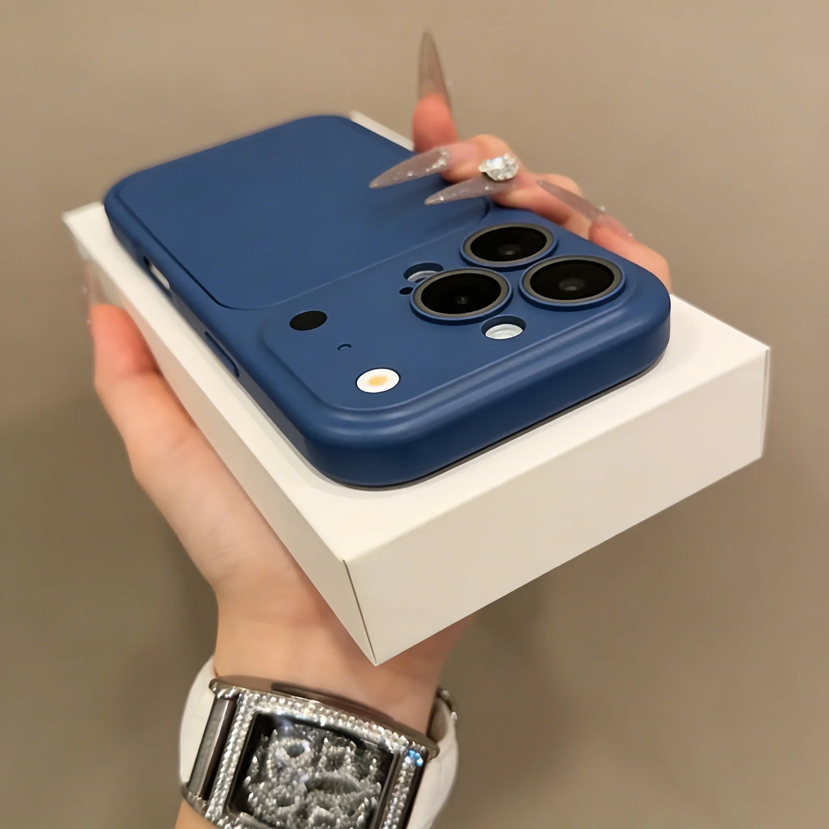 Matte iPhone Case with Lens Protection & Card Slot
