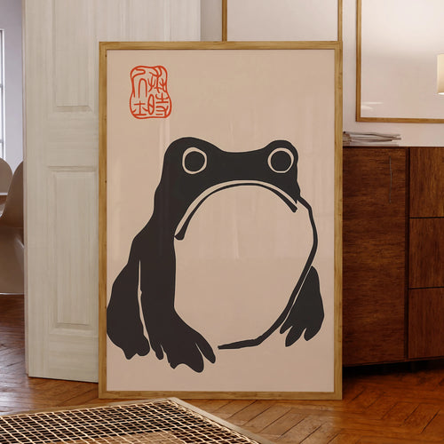 Matsumoto Hoji Frog Canvas Wall Art Poster – Japanese Vintage Print