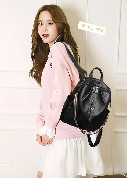 Genuine Leather Women's Backpack – Casual Everyday Bag