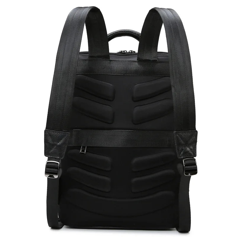 Genuine Leather Men's Laptop Backpack – 15.6 Inch Business Bag