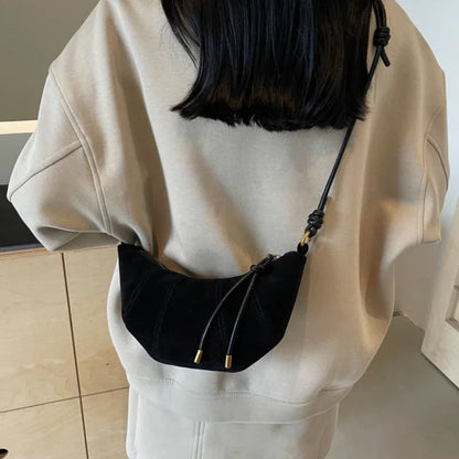 Velvet Material Zipper High Quality Shoulder Bag