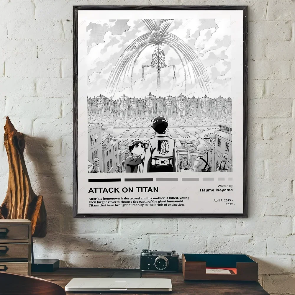 Attack on Titan Manga Poster – Waterproof Self-Adhesive Wall Art