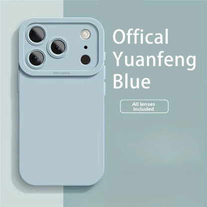 Liquid Silicone iPhone Case with Camera Lens Protection