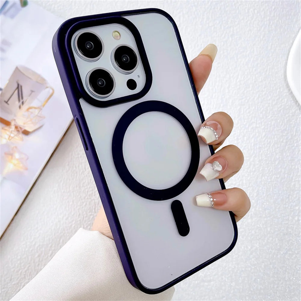 MagSafe Matte iPhone Case – iPhone 11 to 17 Pro Max, Wireless Charging Compatible
