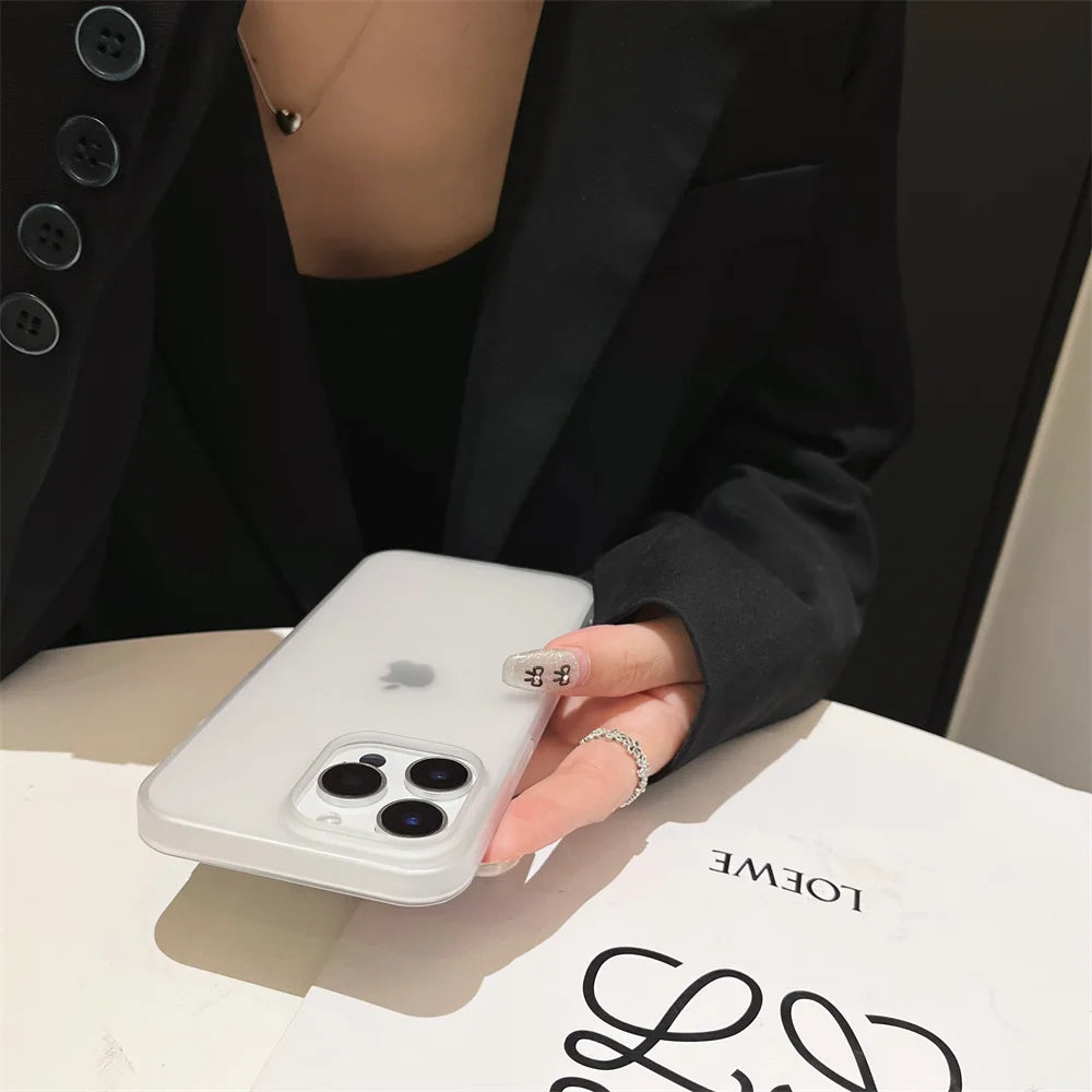 Matte Candy Transparent iPhone Case – iPhone 17 / 16 / 15 / 14 / 13 / 12 / 11 / XR / XS Max