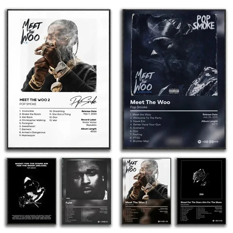 Pop Smoke Faith Album Poster Canvas Wall Art Print