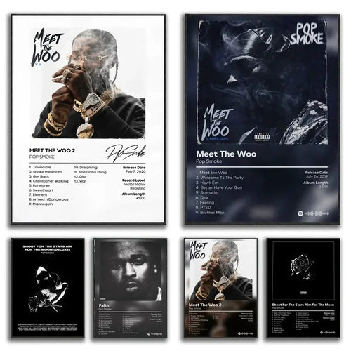 Pop Smoke Faith Album Poster Canvas Wall Art Print