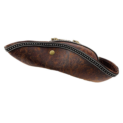 Pirate Tricorn Hat – PU Leather Halloween Cosplay Cap