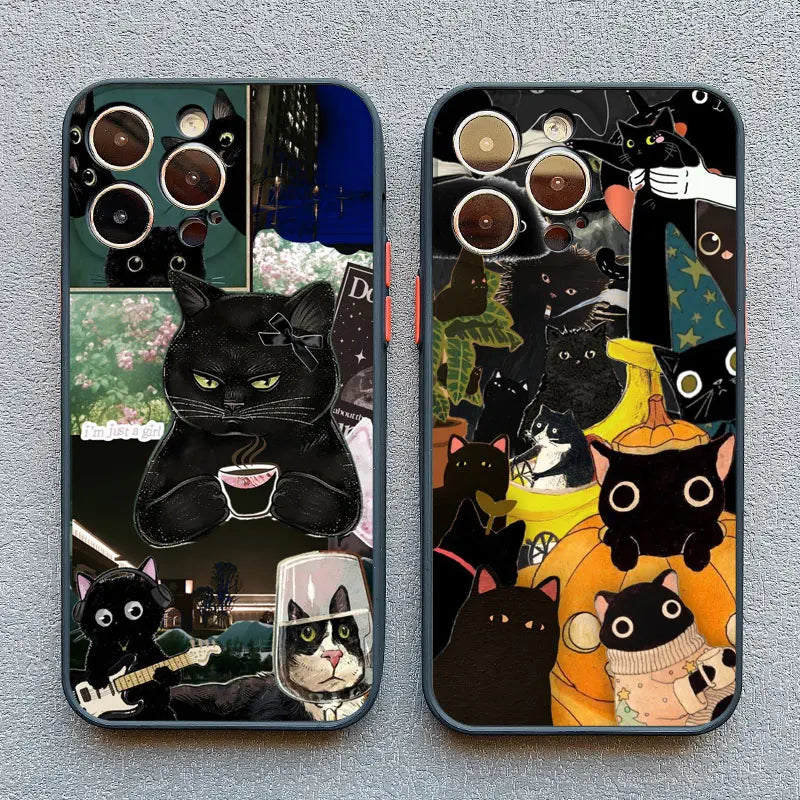 Cat Collage Phone Case for iPhone 17 16 15 14 13 12 11 Pro Max Plus Mini X XS