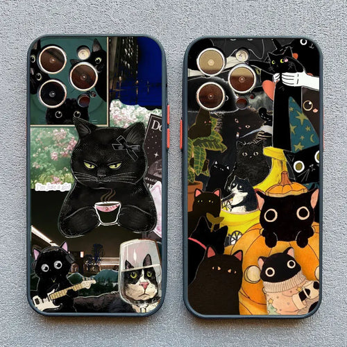 Cat Collage Phone Case for iPhone 17 16 15 14 13 12 11 Pro Max Plus Mini X XS