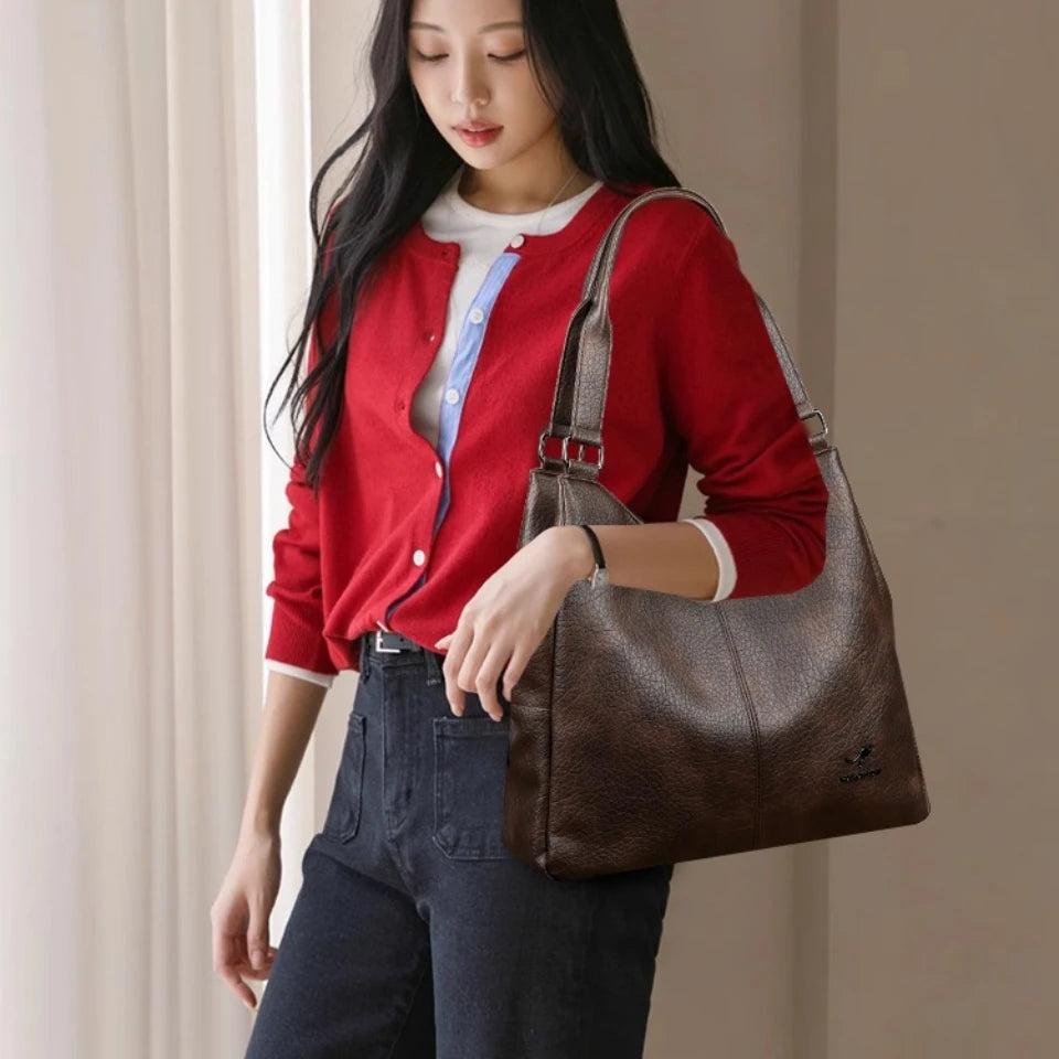 Three Layers Genuine Brand Tote Bag Luxury Handbags