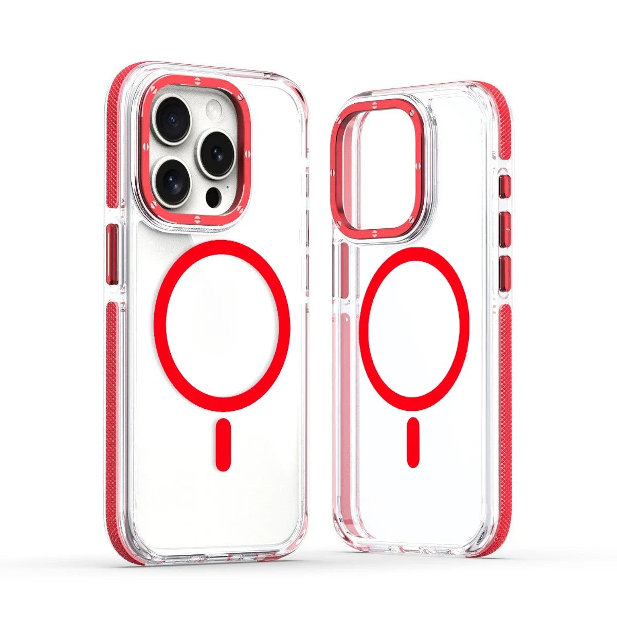 MagSafe Clear Phone Case for iPhone 15 14 13 12 Pro Max Plus – Shockproof Magnetic Cover