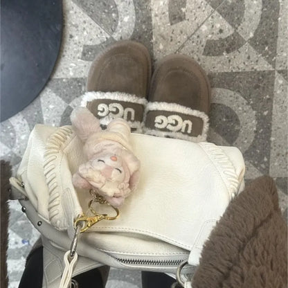 Hot Girls White Fashionable Sweet Cute Underarm Bag