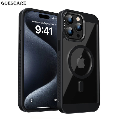 MagSafe Magnetic Bumper Case for iPhone 16 15 14 13 12 11 Pro Max Plus